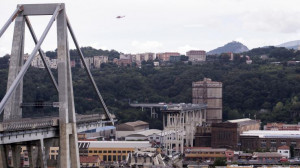 Ponte Morandi: scricchiola un moncone, stop al recupero dei beni
