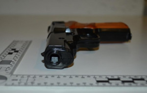 Detiene una pistola giocattolo illegale e reagisce al controllo