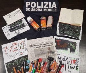 Individuato il vandalo che ha imbrattato la città di Arezzo