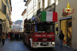 A Rieti l'ultimo saluto al Vigile del Fuoco Stefano Colasanti