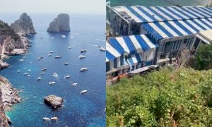 Minibus precipita a Capri, muore l'autista: ci sono feriti gravi