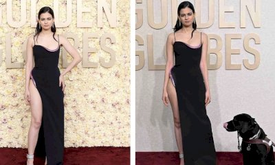 Aria Mia Loberti, la star di Netflix ai Golden Globe con il cane guida